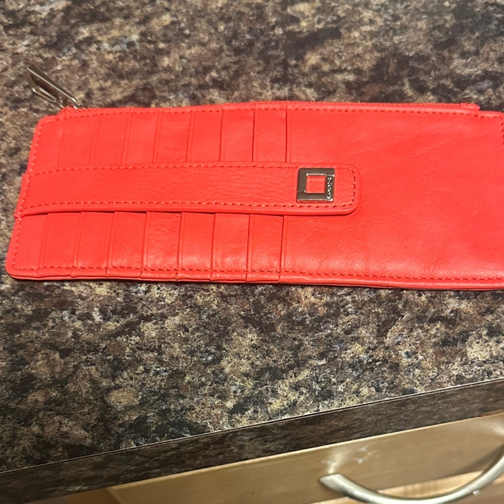 Lodis Vibrant Red Leather wallet